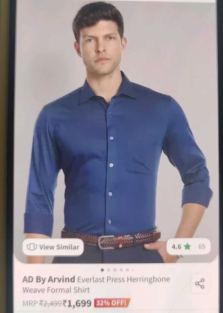 Men&#39;s Formal Blue Shirt