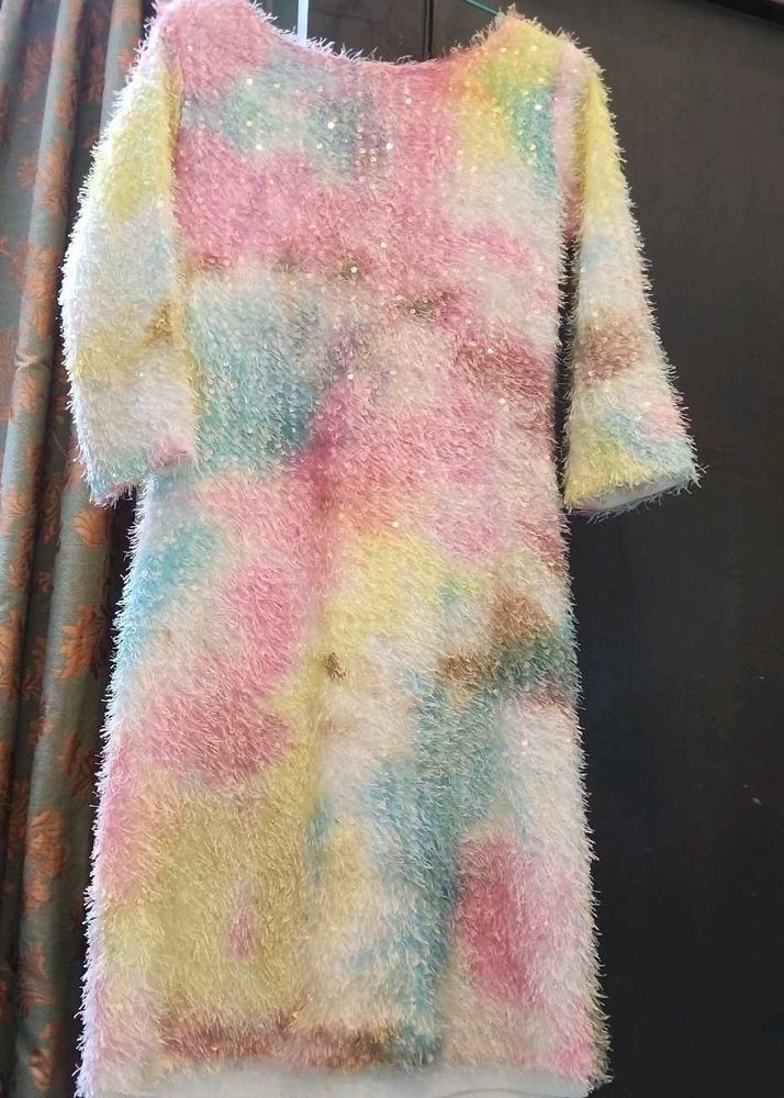 Pastel Fuzzy Dress