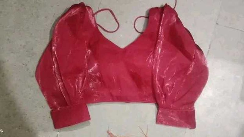 Red Padded Blouse