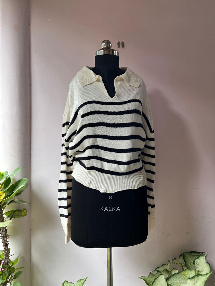 Striped Knit Sweater