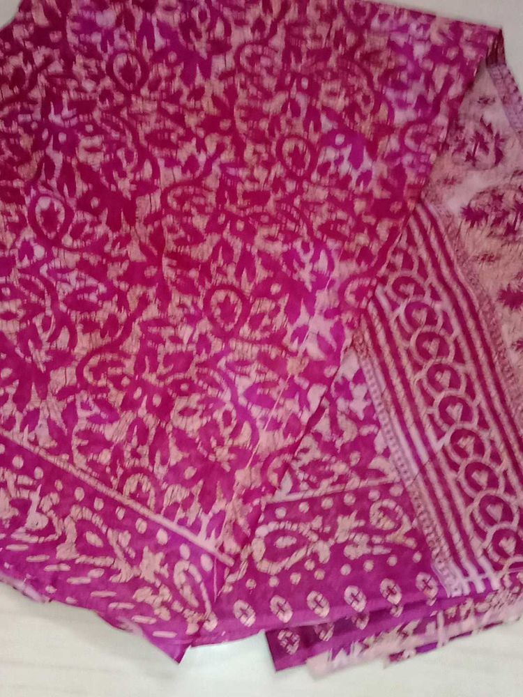 Pink Batik Print Fabric