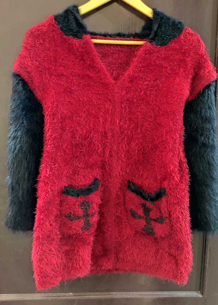 Never Used Hoody Furr Top