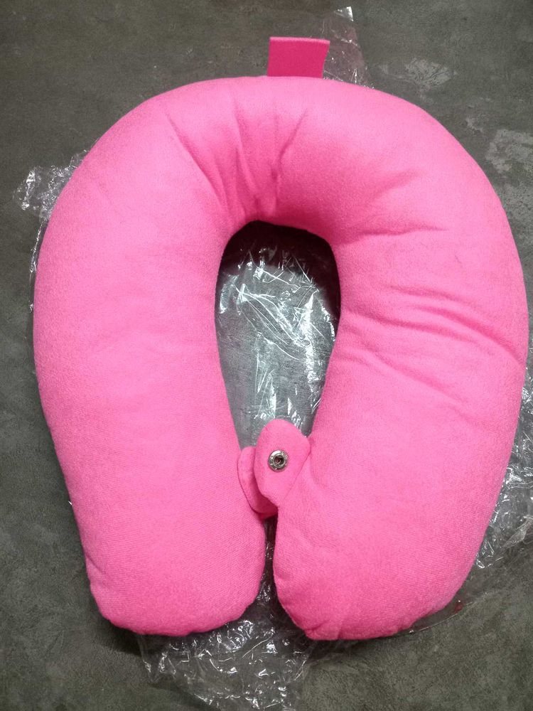 Soft Foam Pink Neck Pillow