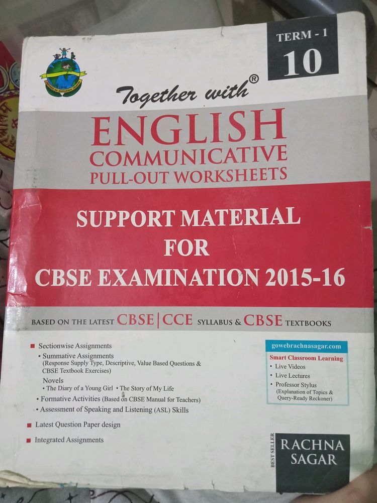 English Communicative Pull Out Worksheet, Term 1, Class 10