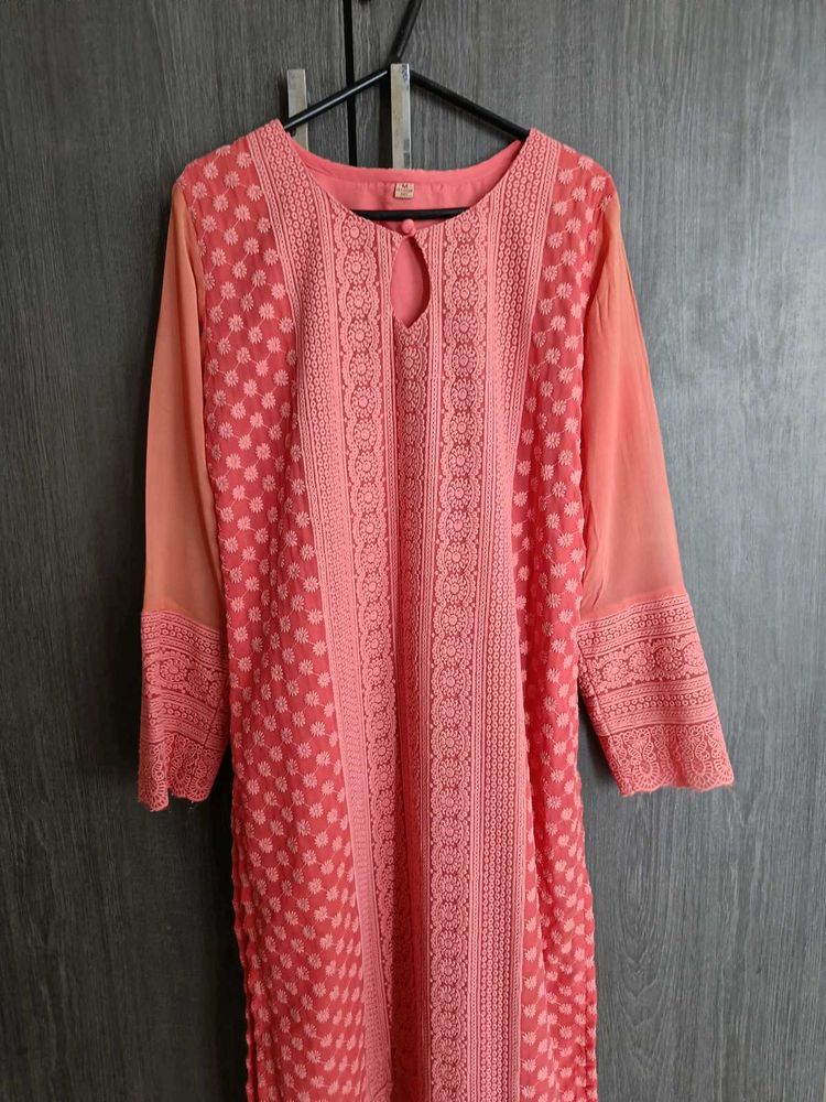 Fully Embroidered Kurta