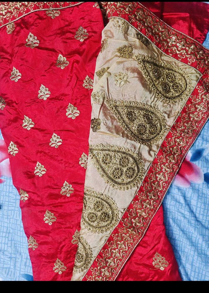 Embroidered saree