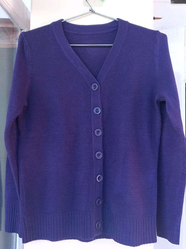 Purple Cardigan