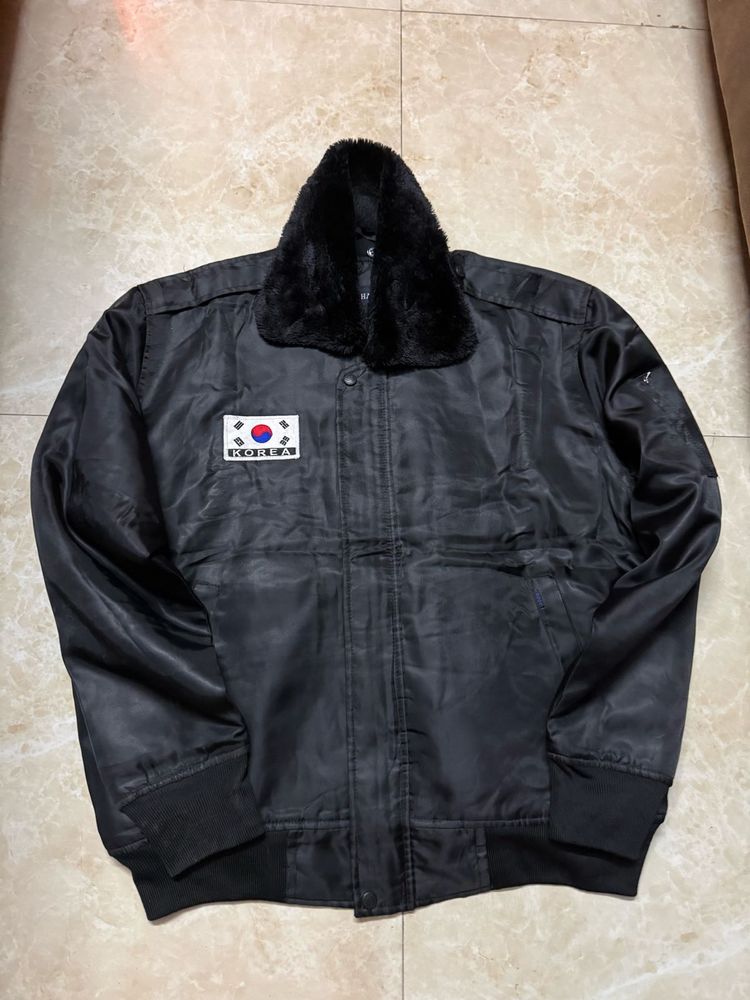 Korea Flag Black Jacket oversized XL