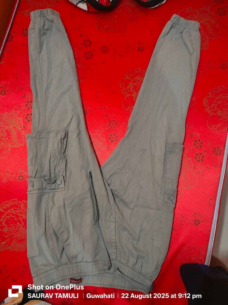Grey Cargo Pant