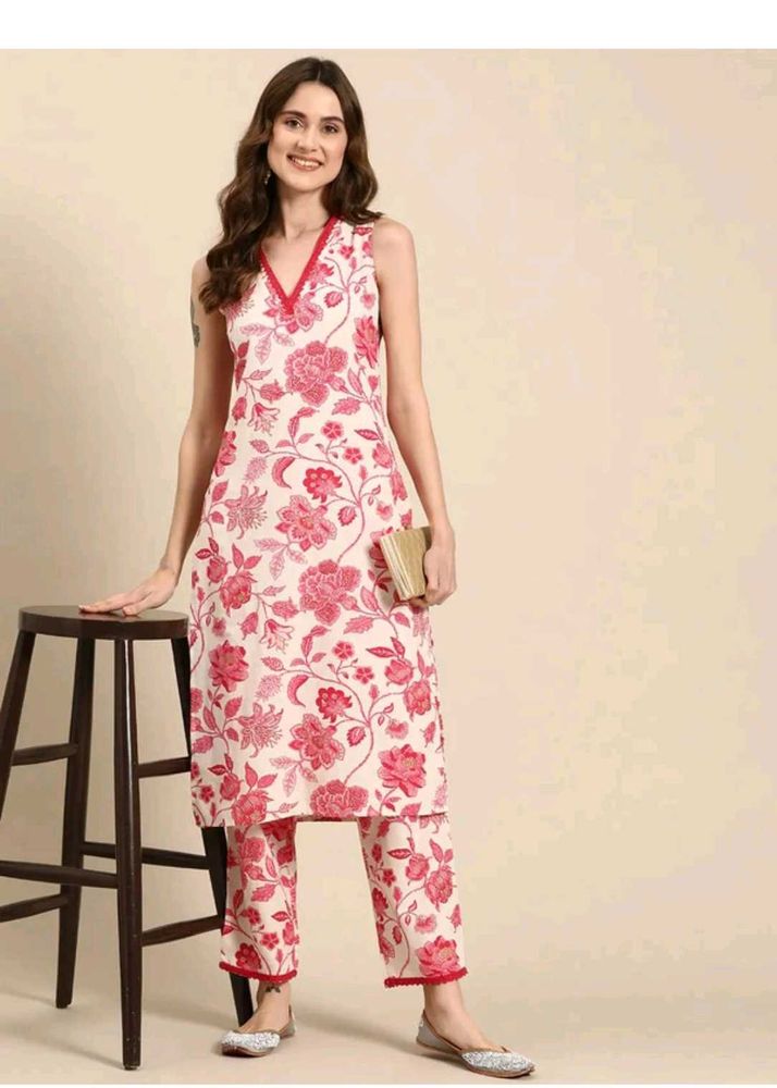 Floral Print Kurta Set