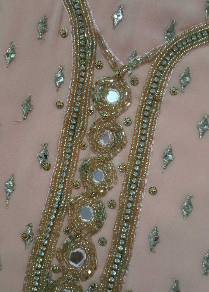 Heavy Unstitched Party Wear Suit