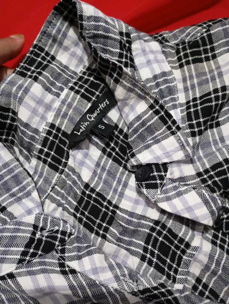 Plaid Button-Down Shirt