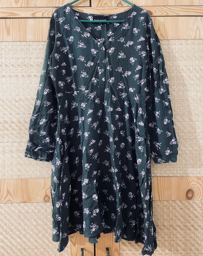 Grey Dress Women Casual Wear