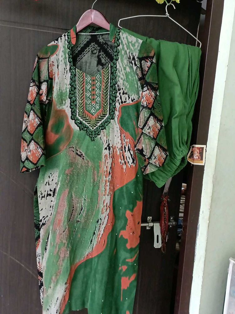 Printed warm Kurta Set