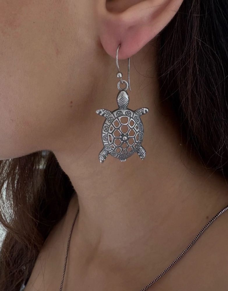 Turtle Drop Earrings