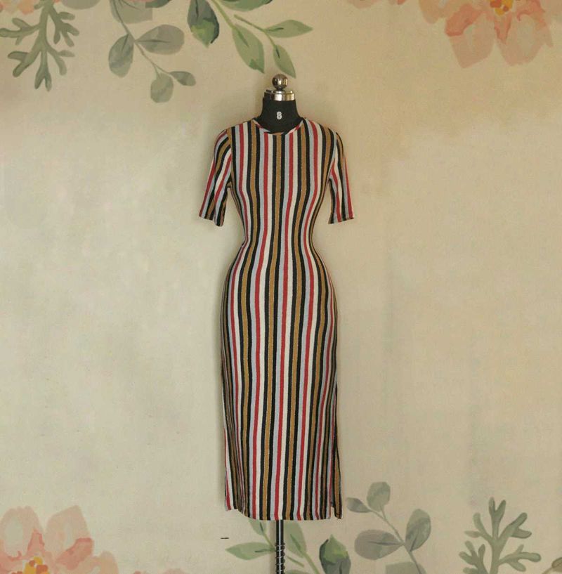 Zara Striped Maxi Dress