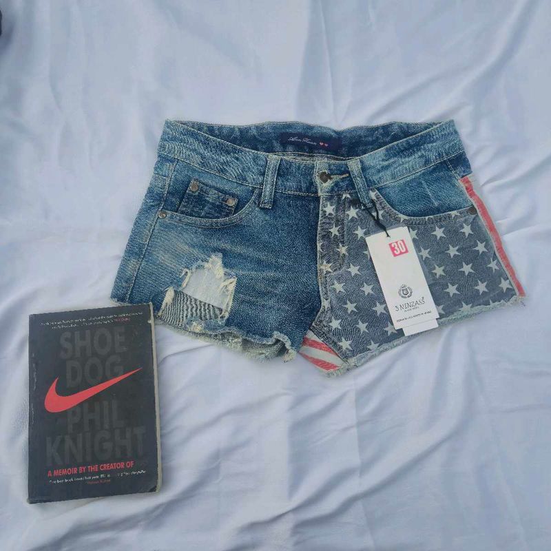 Low Waist Mini Short /Double Printed