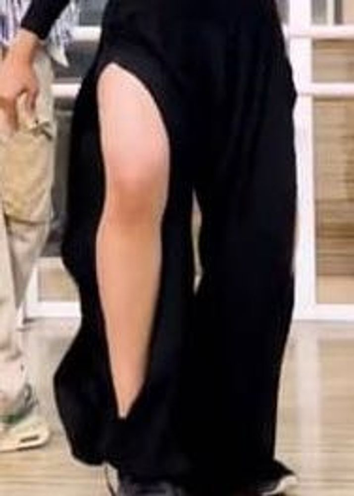 Black Side Cut Pant