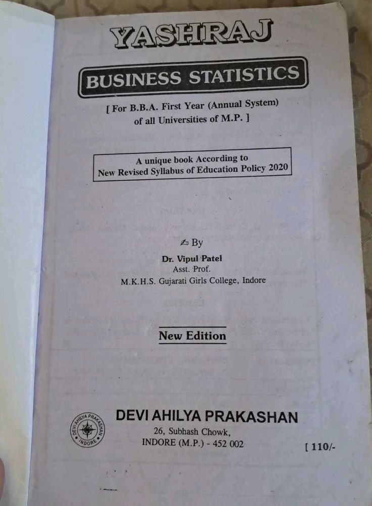 Business Statistics Book