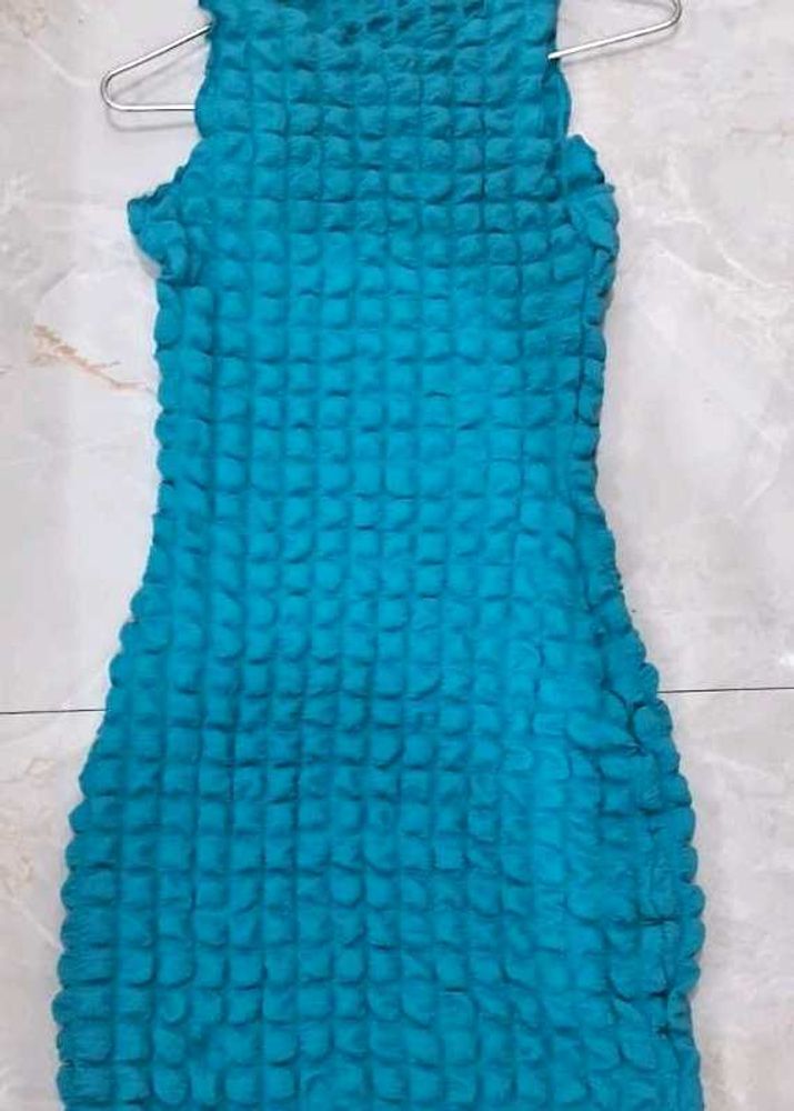 Blue Bodycon Mini Dress