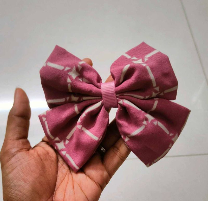Handmade Cute Pink Hair Bow