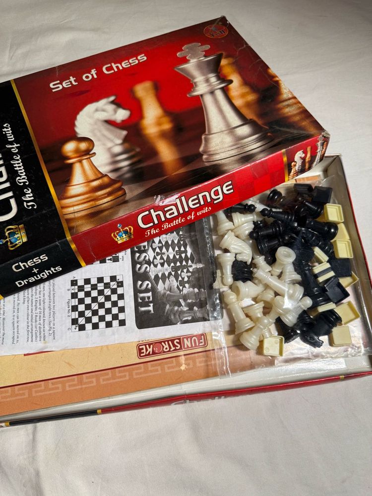 Classic chess set with checkers.