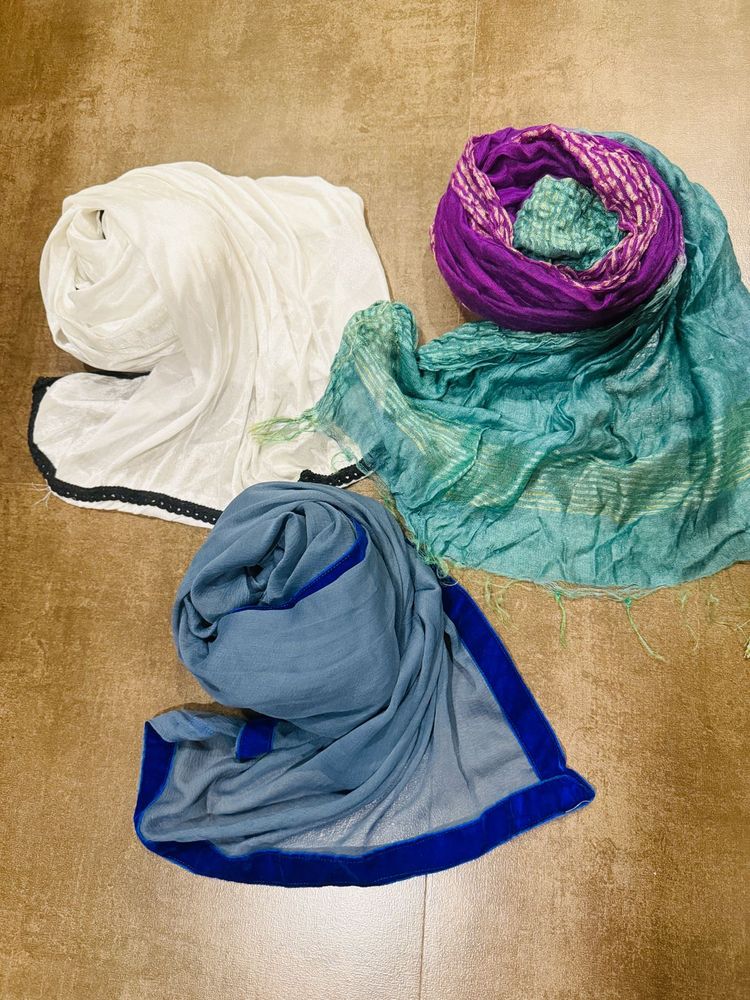 soft material duppattas combo