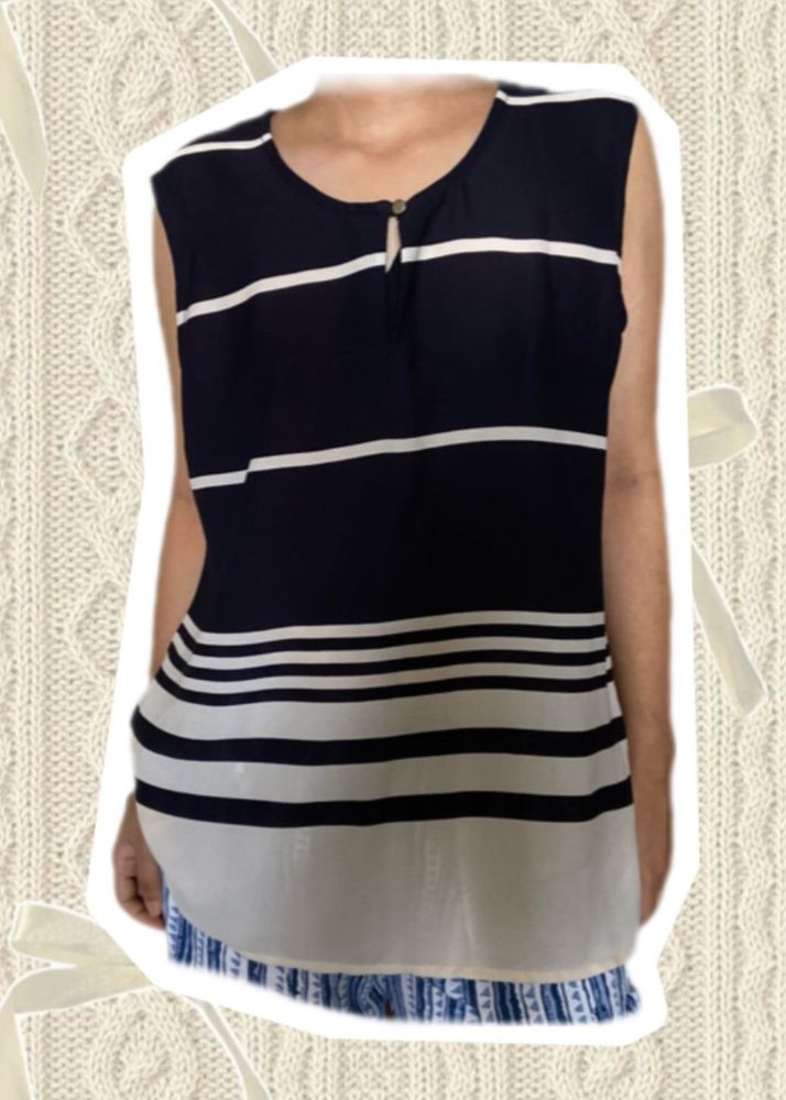 Striped Sleeveless Top
