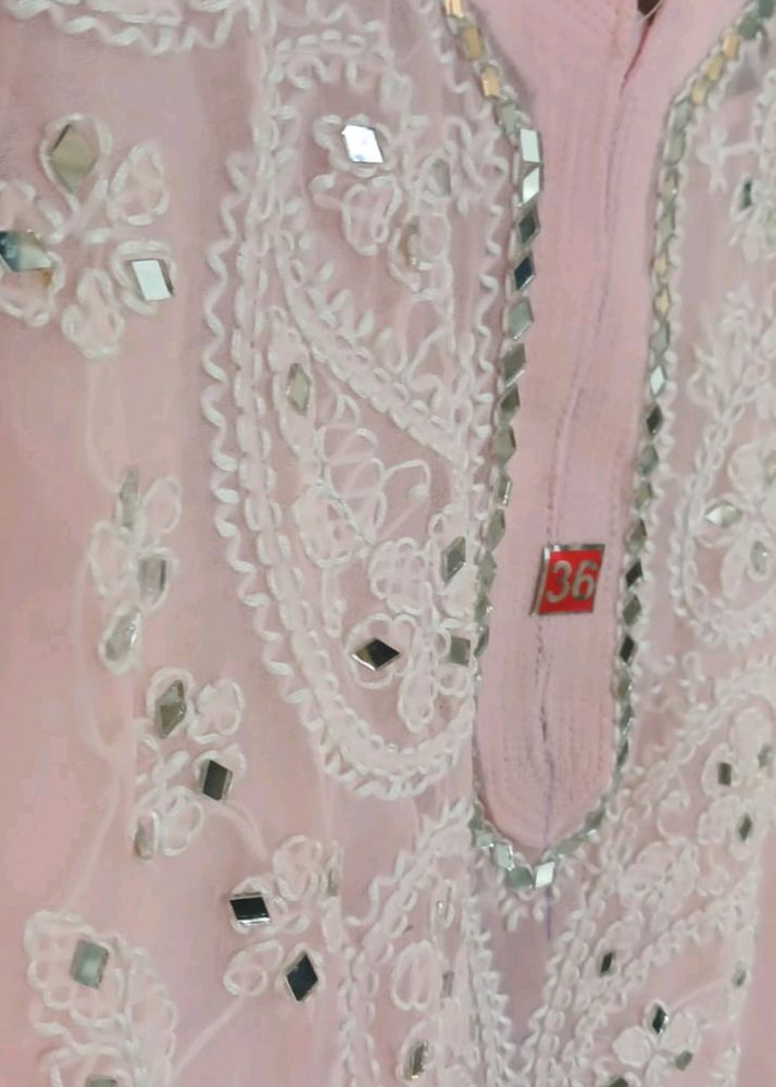 Lucknowi Handwork Chikankari Kurti