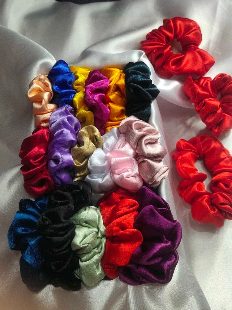 12 Stylish Korean Scrunchies Combo Offer