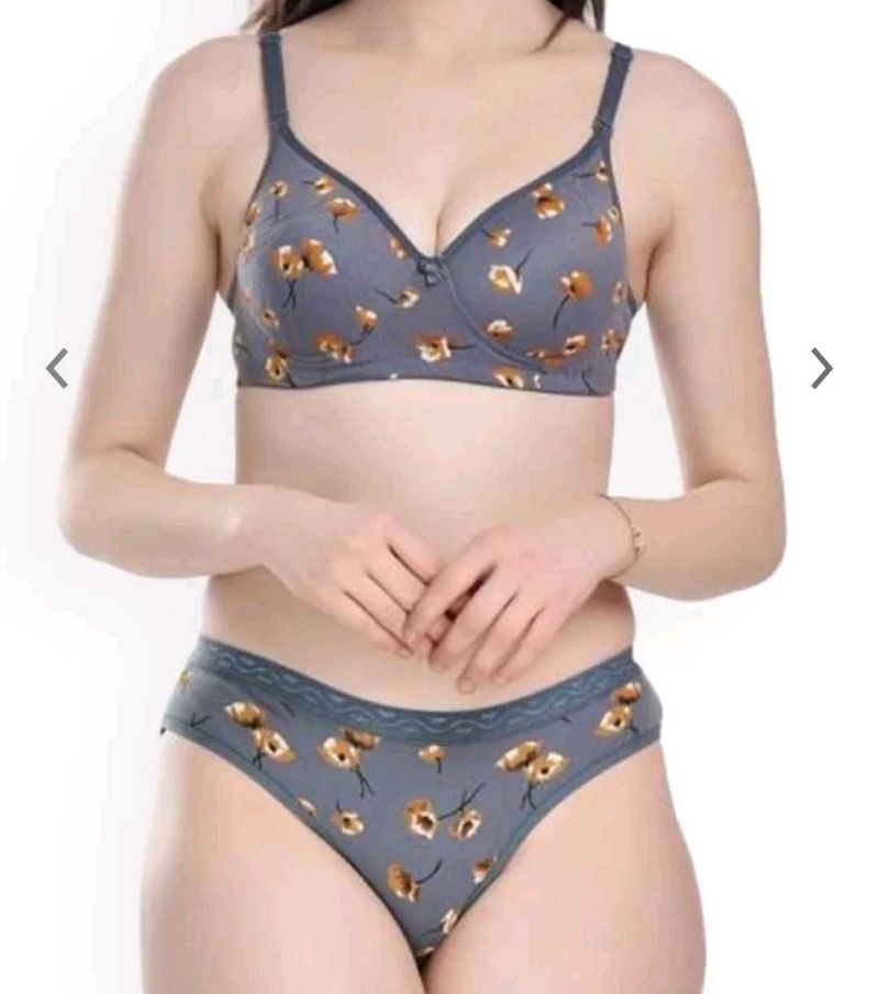 Floral Print Lingerie Set