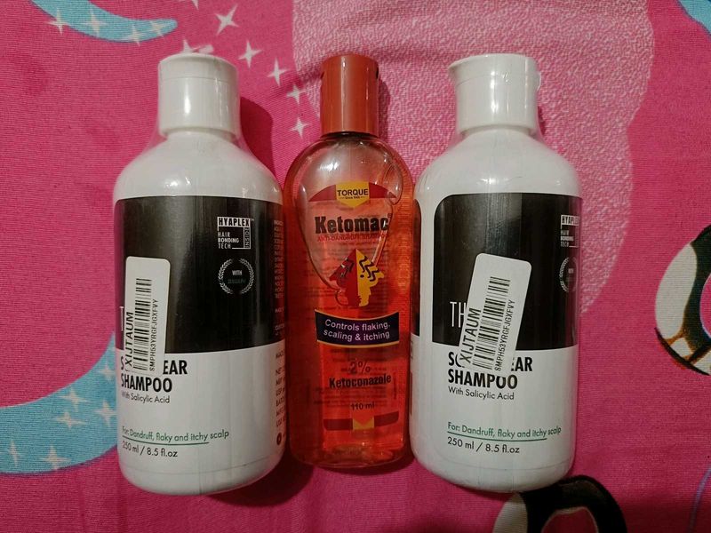Pack Of 3, 2 Salicylic Acid Shampoo And