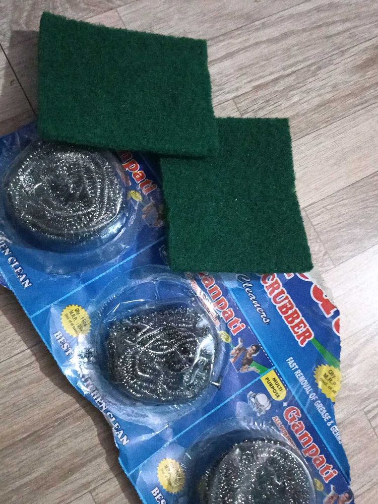 steel wool and scotch bright combo