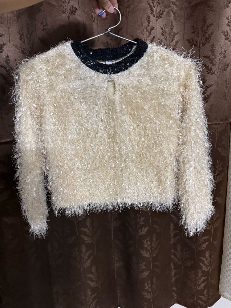 Fur Crop Top