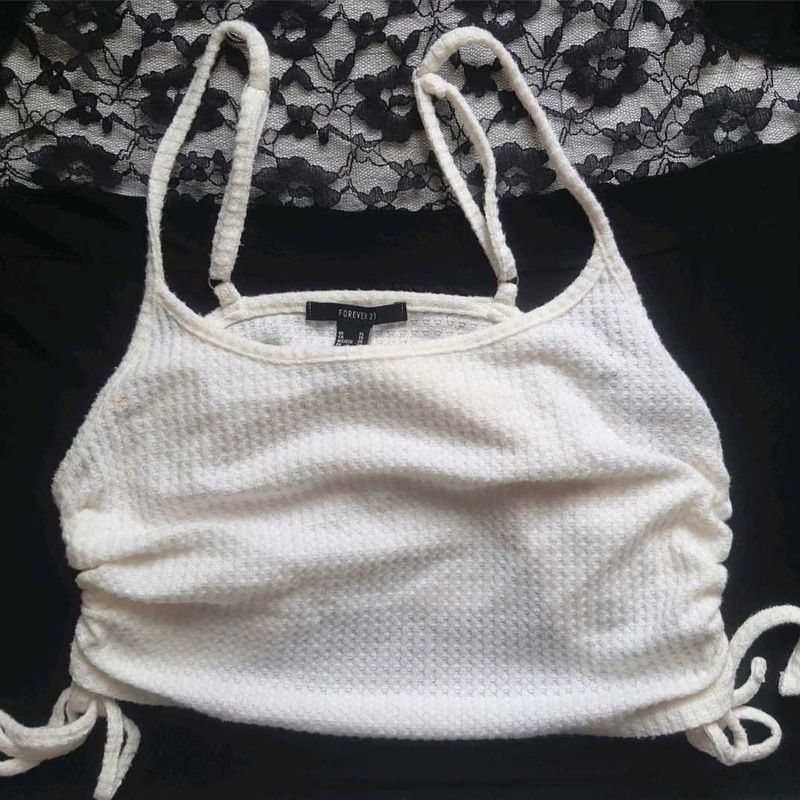 Forever 21 White Crop Top