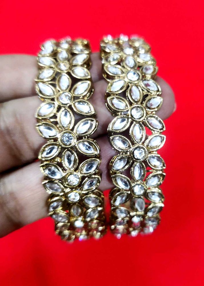 ✨Gold Floral Bangle Set🆕💫