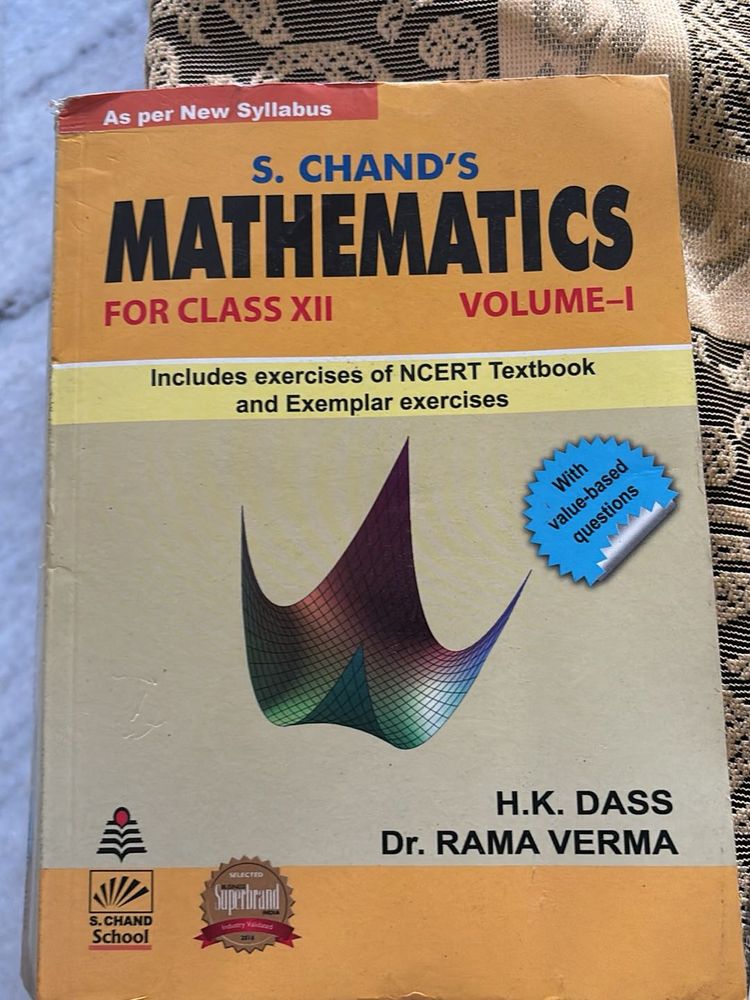 S. Chand&#39;s Mathematics XII