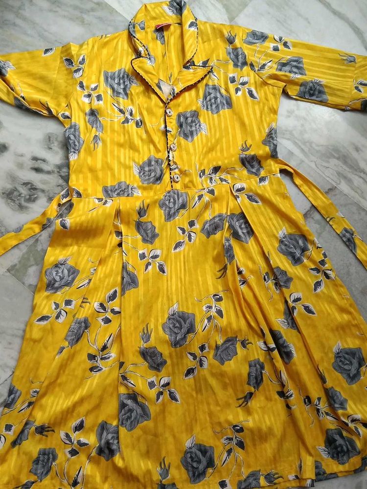 Floral Yellow Dress