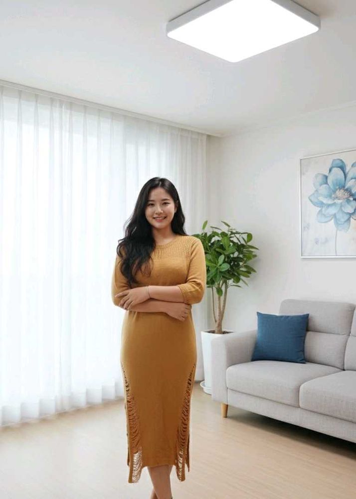 Elegant Midi Knit Dress(34 to 38 bust)