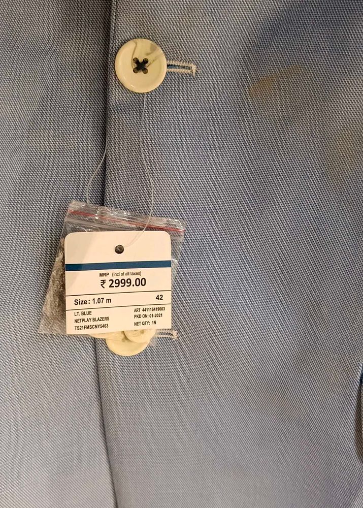 Light Blue Netplay Blazer