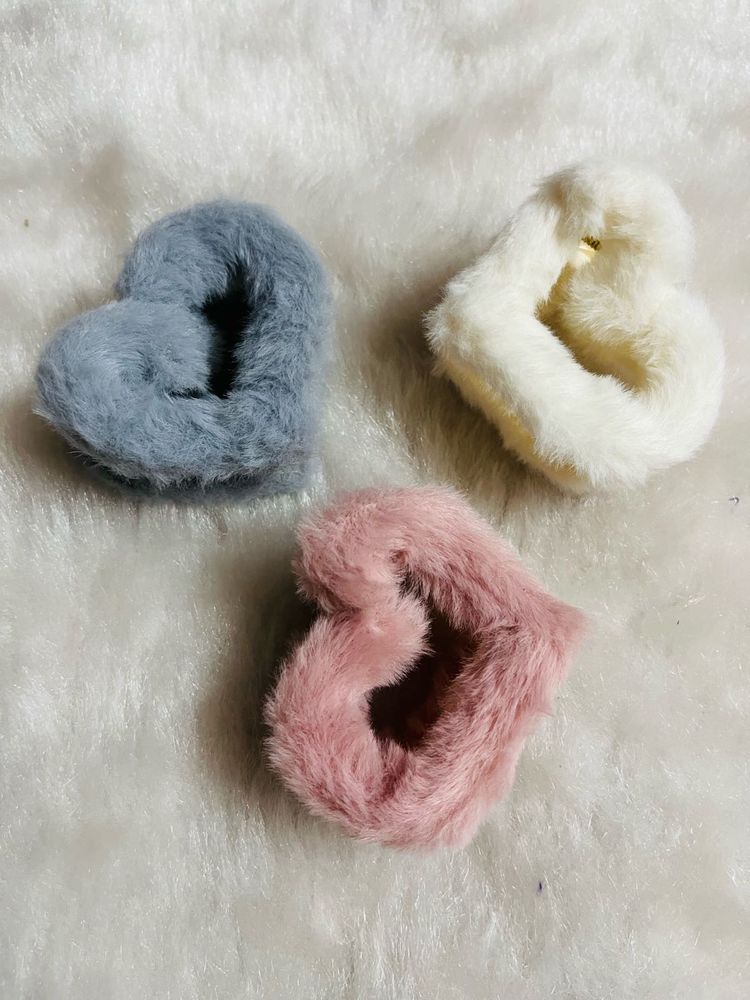 Fuzzy Hair Tie Set