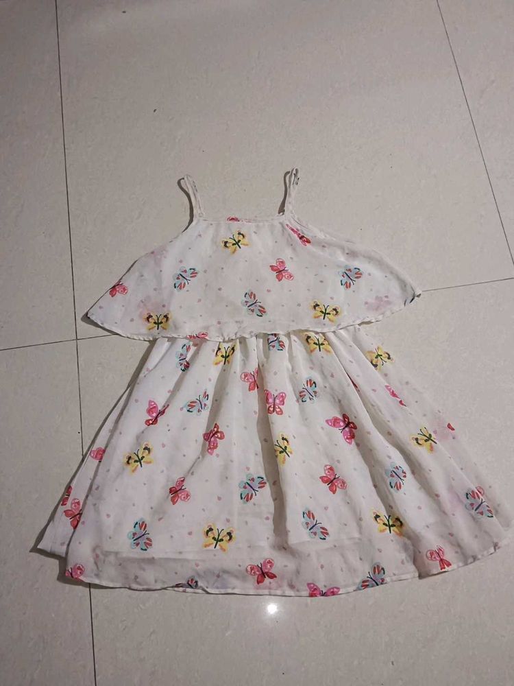 Butterfly Print Dress