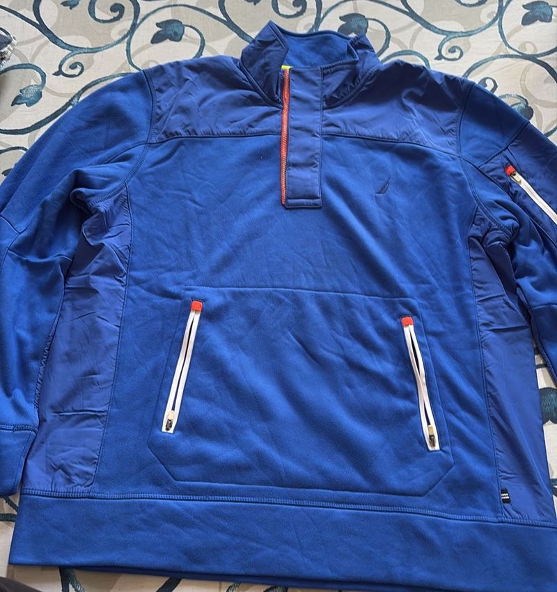 Nautica Blue Pullover Jacket