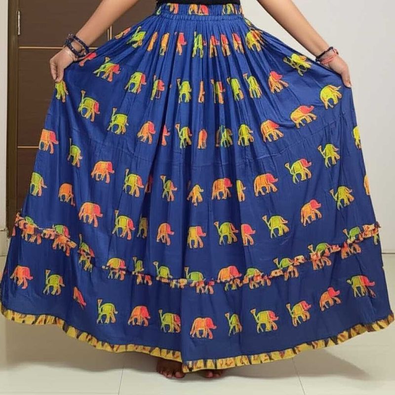 Elephant Print Skirt (New)