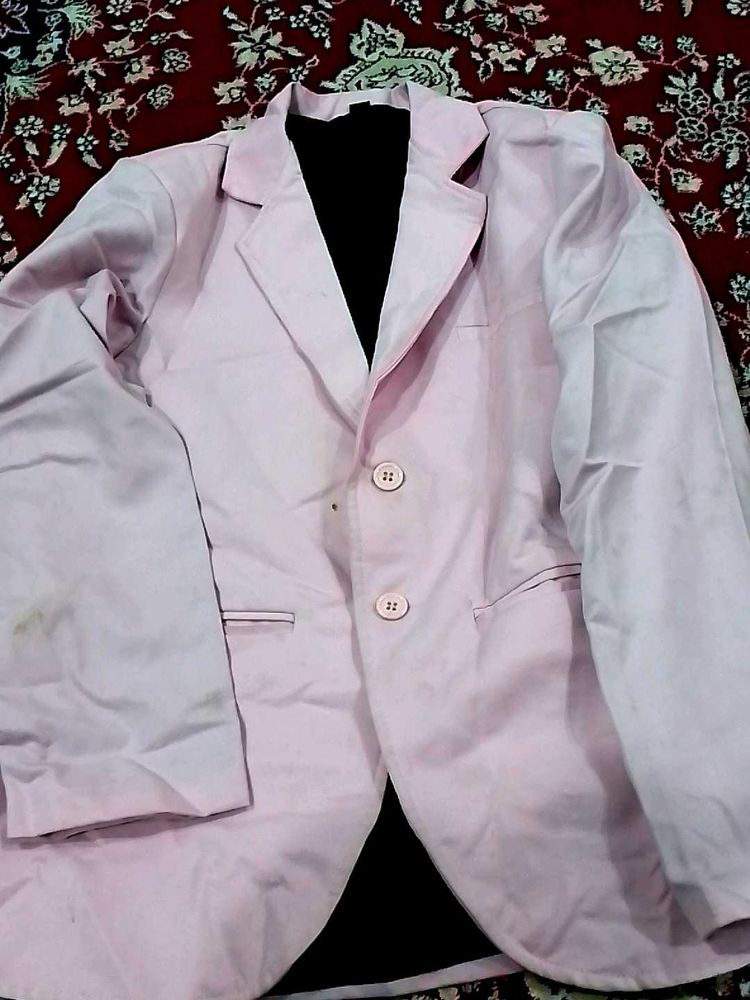 Pink Casual Jacket