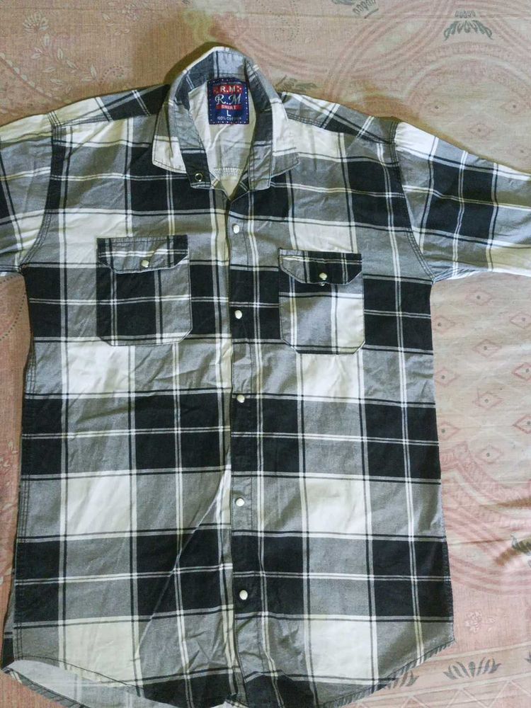 RMS Plaid Western Shirt