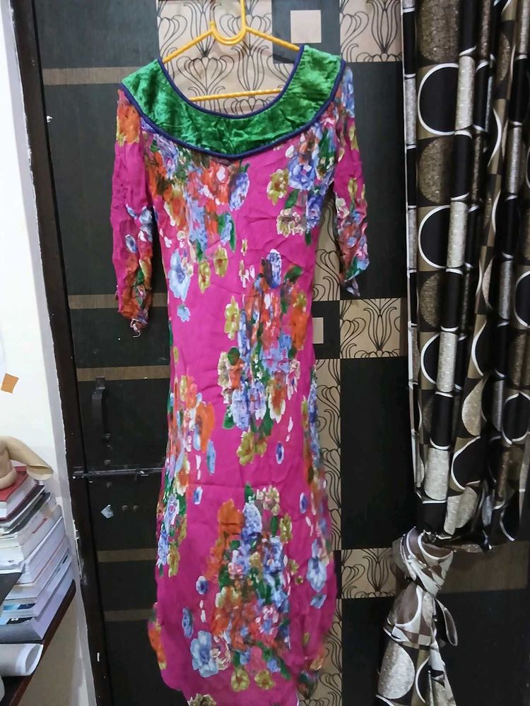 Floral Print Kurta