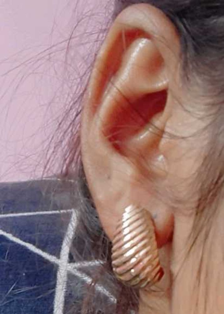 Gold Tone Spiral Earrings