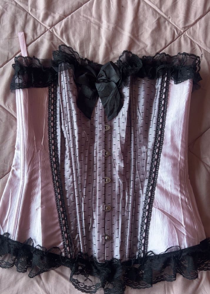 PINK BOW LACE CORSET 🎀( rare find )
