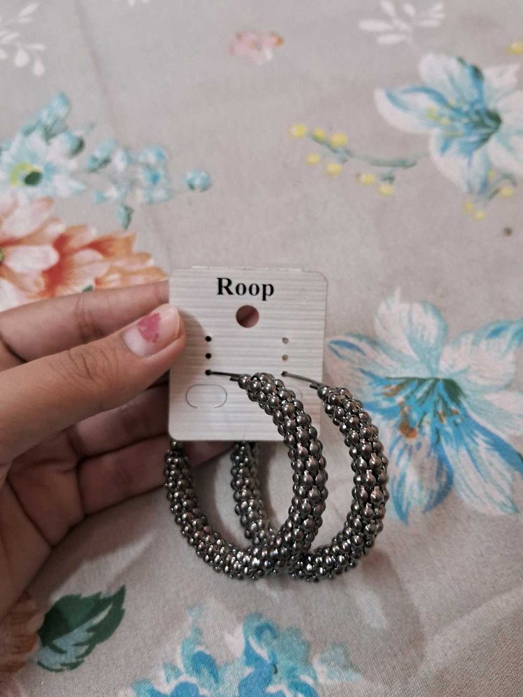 Textured Hoop Earrings